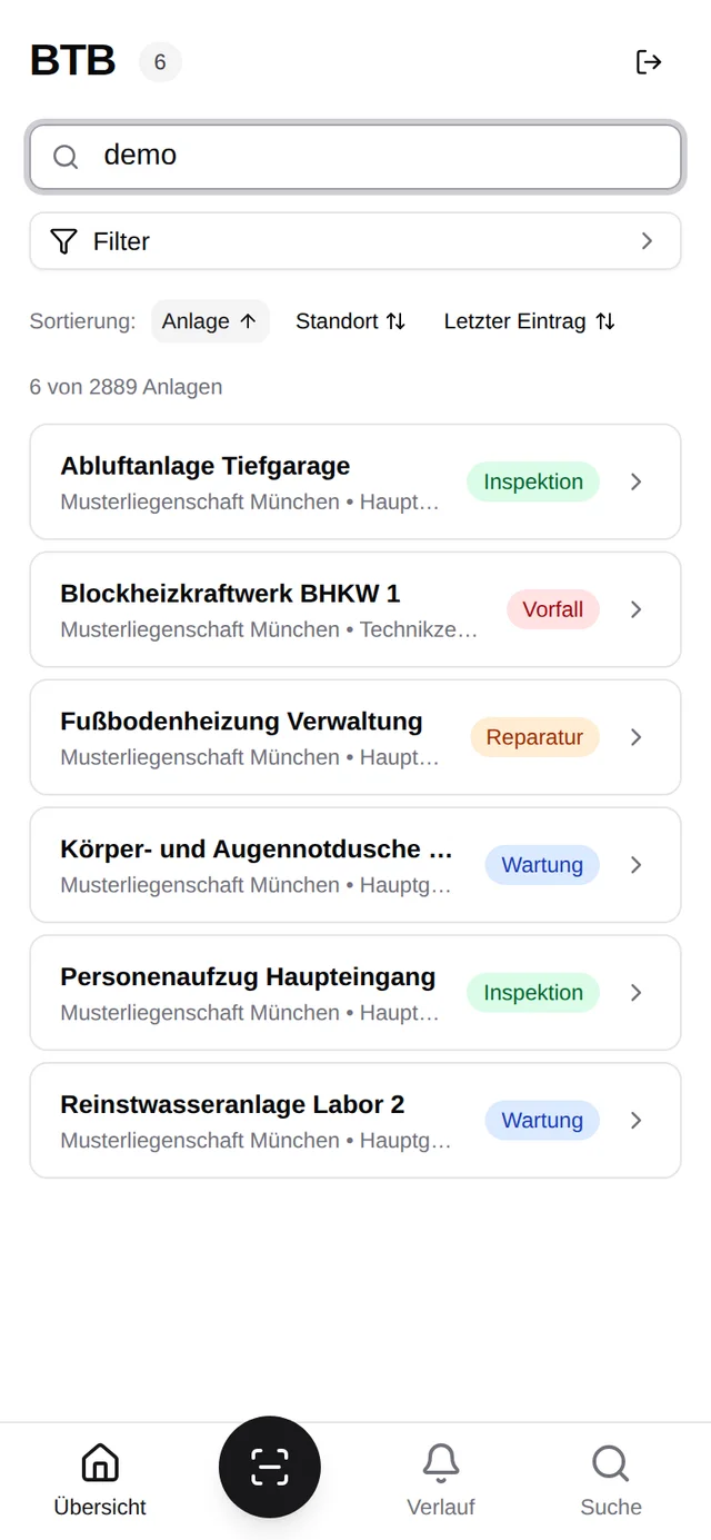 Das Betriebstagebuch in der Android-App